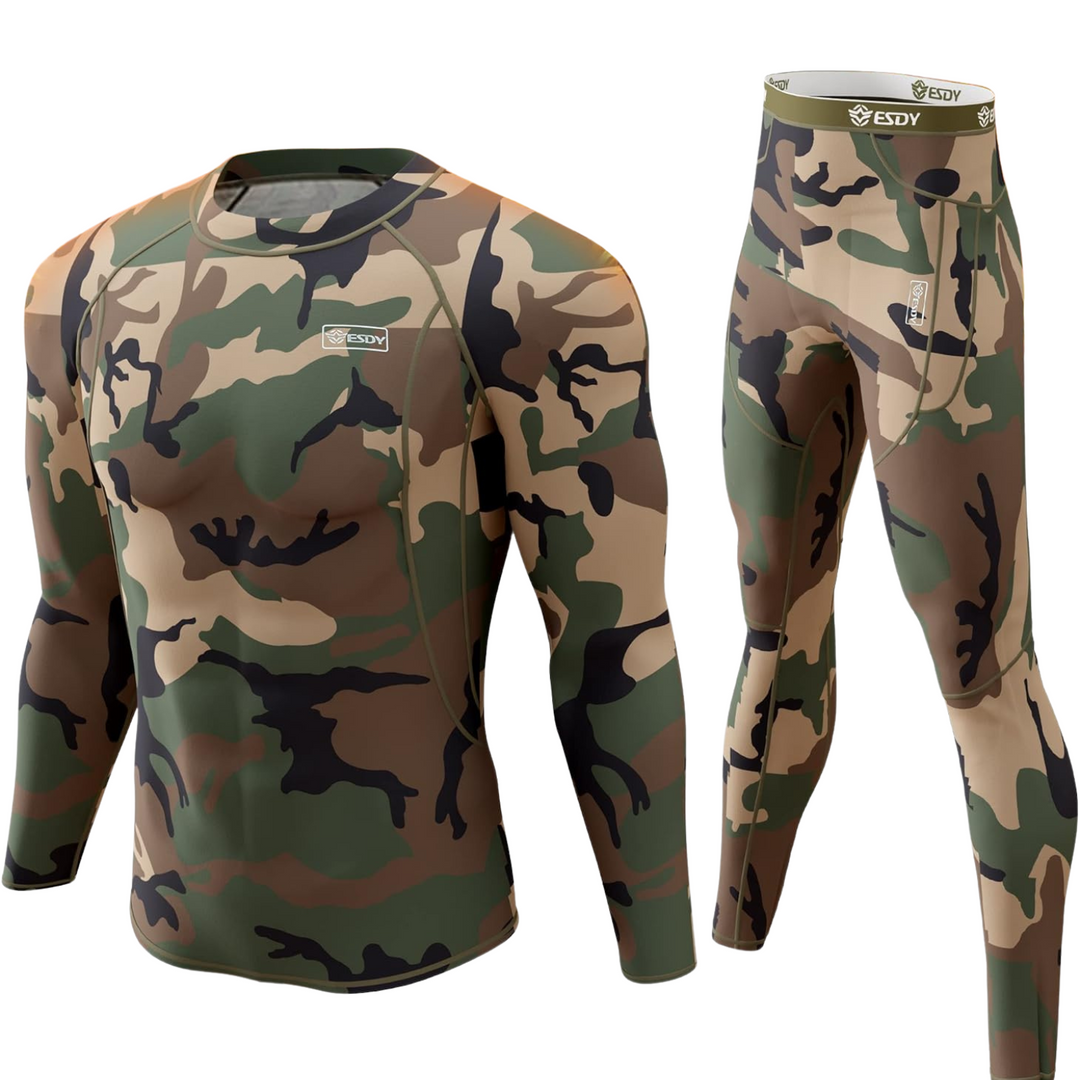 Thermisch ondergoed voor heren – warme set voor winter en sport
