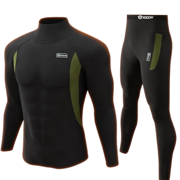 Thermisch ondergoed voor heren – warme set voor winter en sport