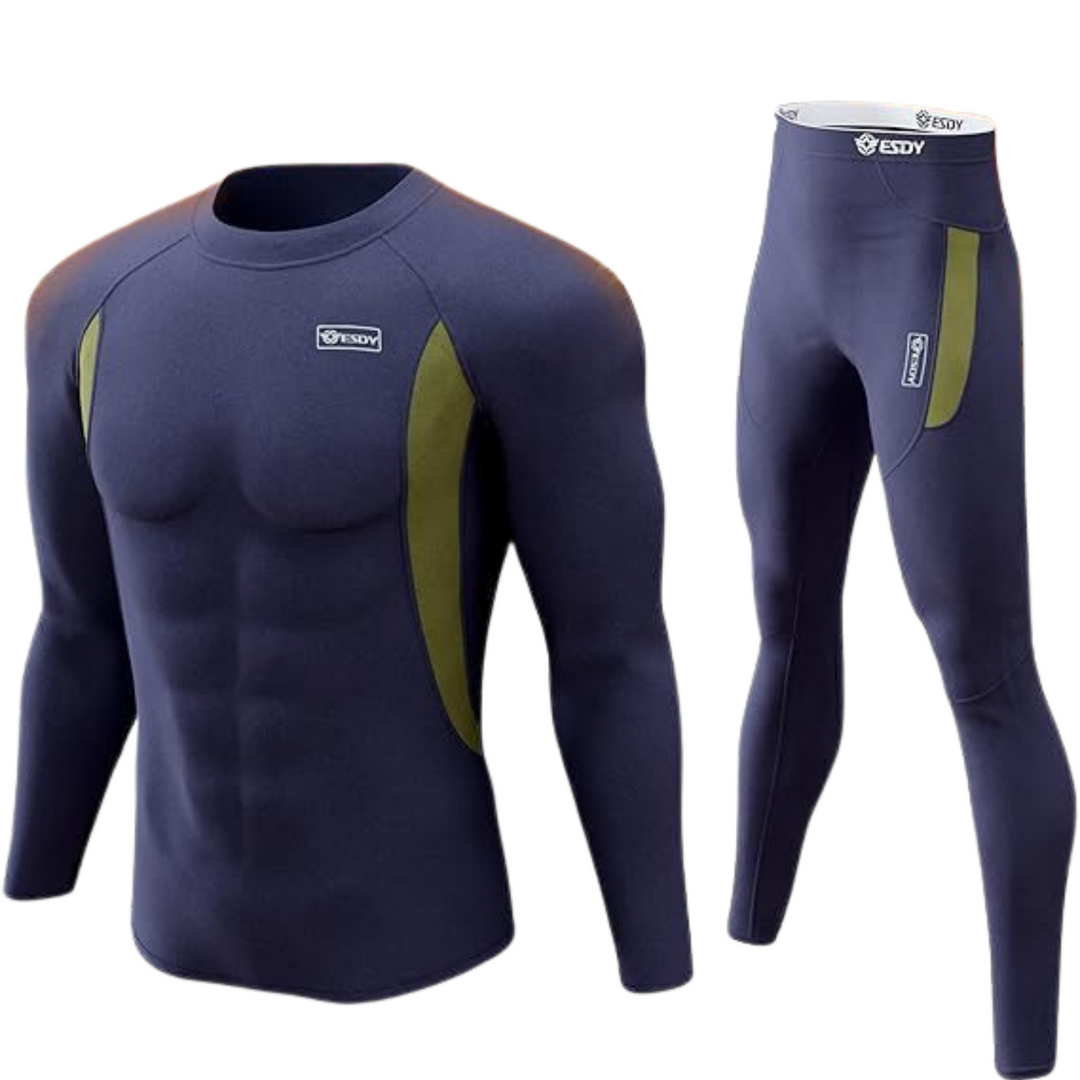 Thermisch ondergoed voor heren – warme set voor winter en sport