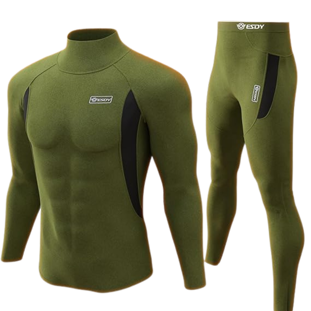 Thermisch ondergoed voor heren – warme set voor winter en sport