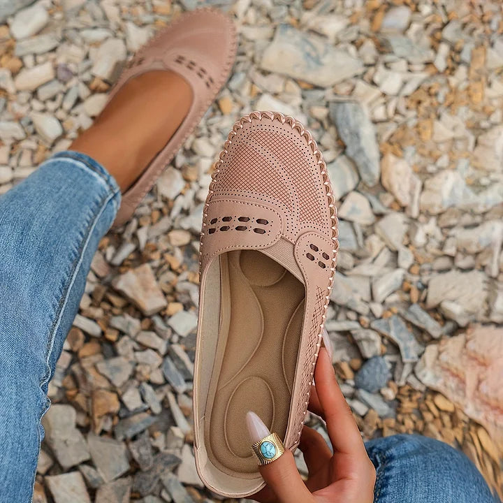 Instappers dames | Comfort schoenen met perforatie