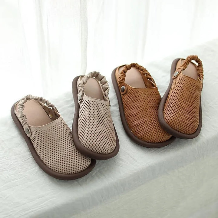 Instappers dames | Comfortabele clogs met perforatie en band