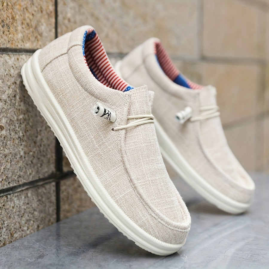 Instappers heren | Canvas slip on schoenen lichtgewicht