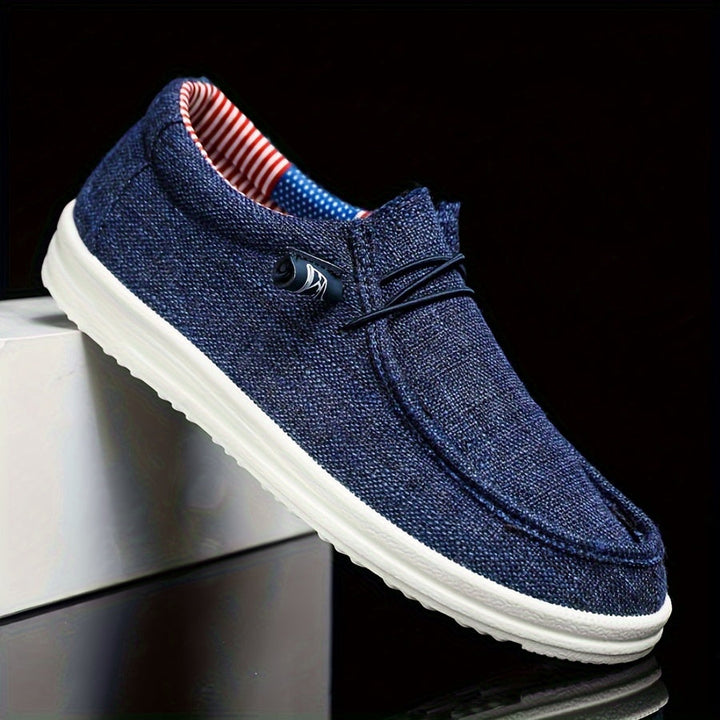 Instappers heren | Canvas slip on schoenen lichtgewicht