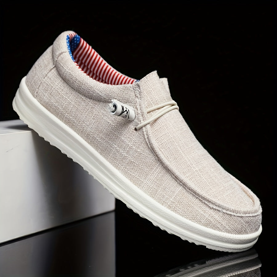 Instappers heren | Canvas slip on schoenen lichtgewicht