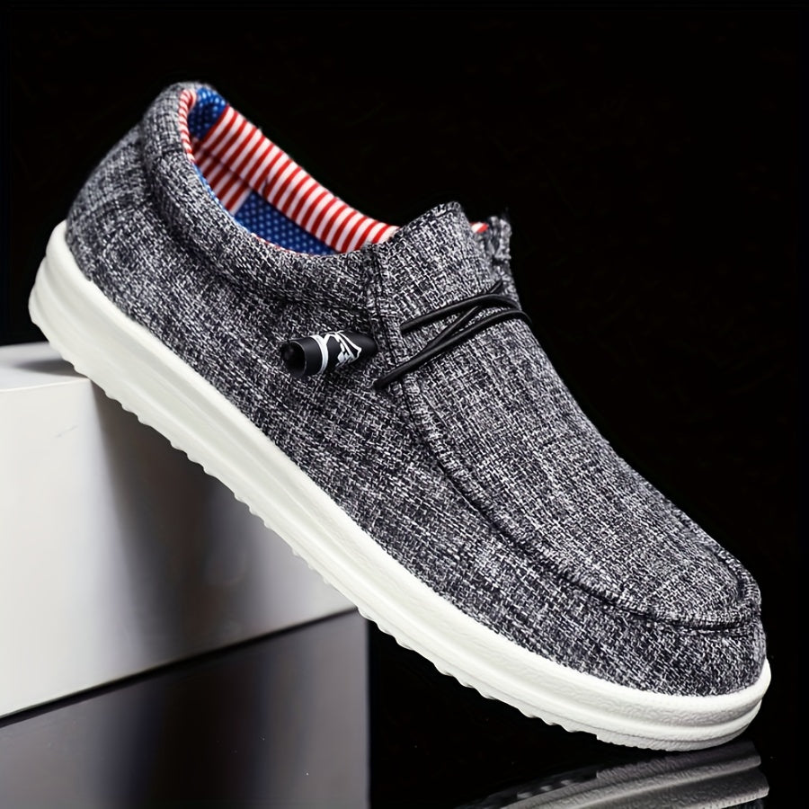 Instappers heren | Canvas slip on schoenen lichtgewicht