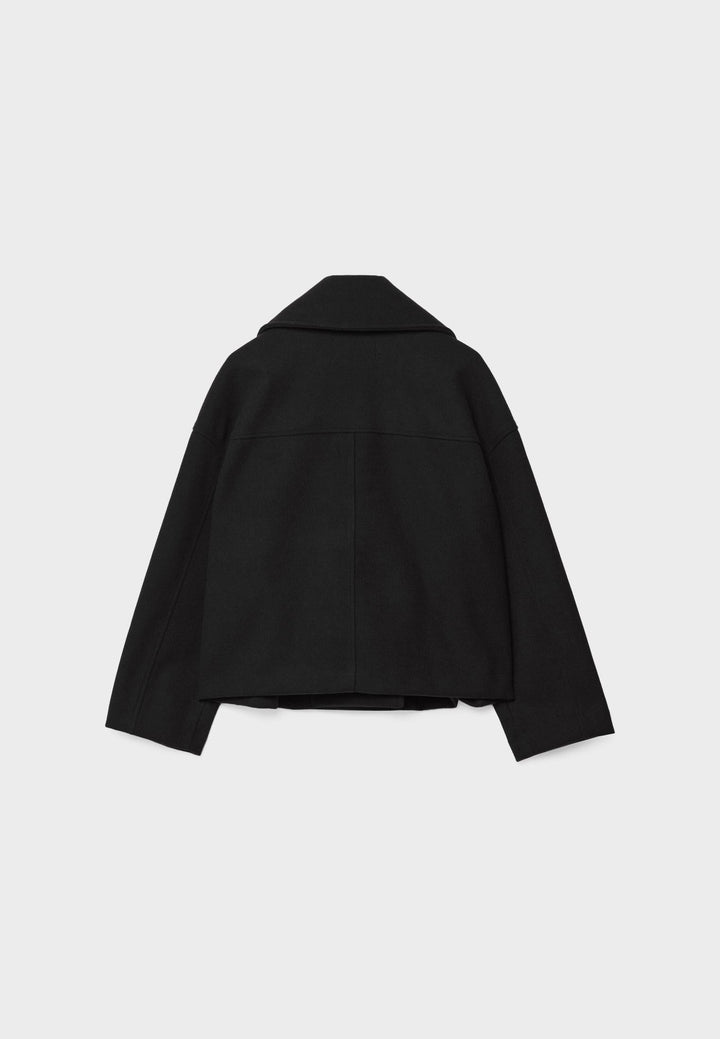 Jas dames | Korte double breasted mantel met knopen