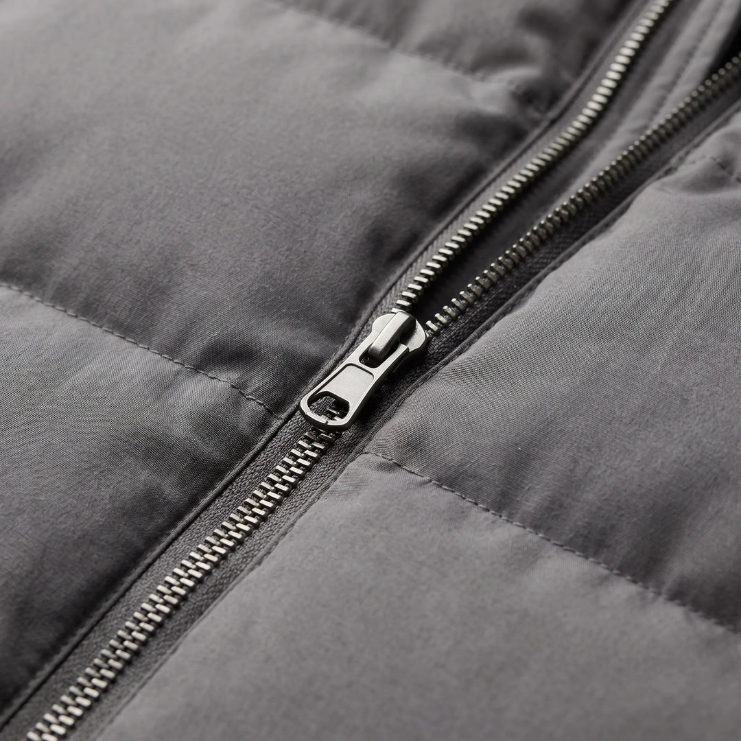 Jas heren | Gewatteerde winterjas met fleece capuchon