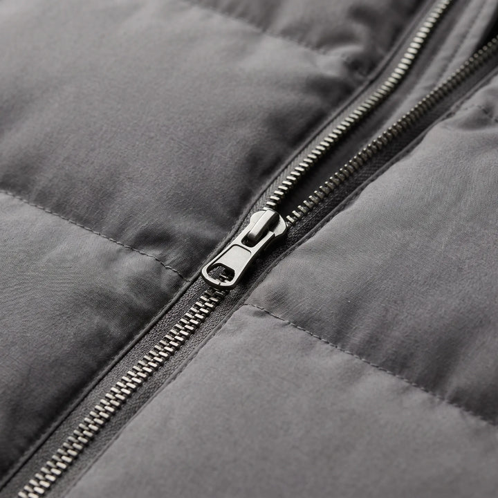 Jas heren | Gewatteerde winterjas met fleece capuchon