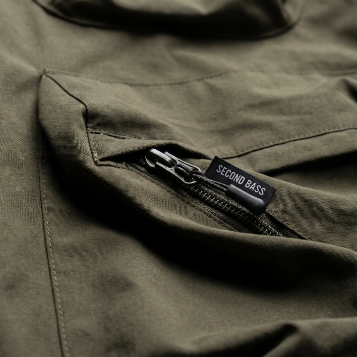Jas heren | Outdoor jas met capuchon en cargozakken