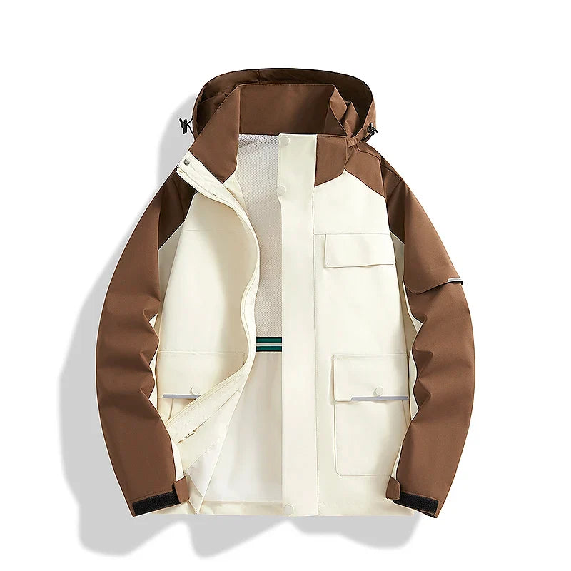 Jas heren | Outdoor zomerjas met capuchon en zakken