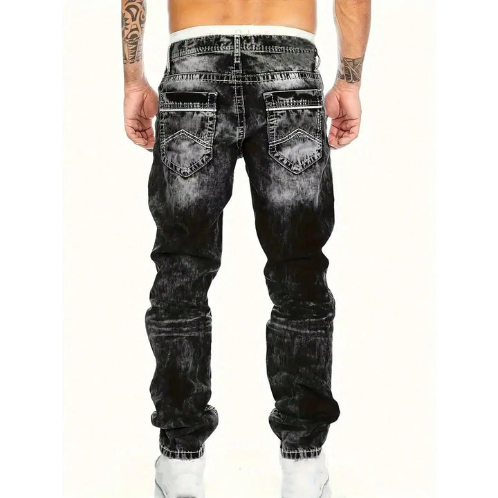 Jeans heren | Straight fit met vintage wassing