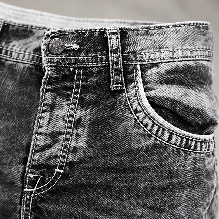 Jeans heren | Straight fit met vintage wassing