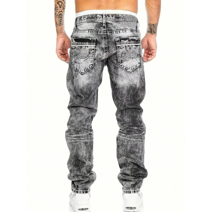 Jeans heren | Straight fit met vintage wassing