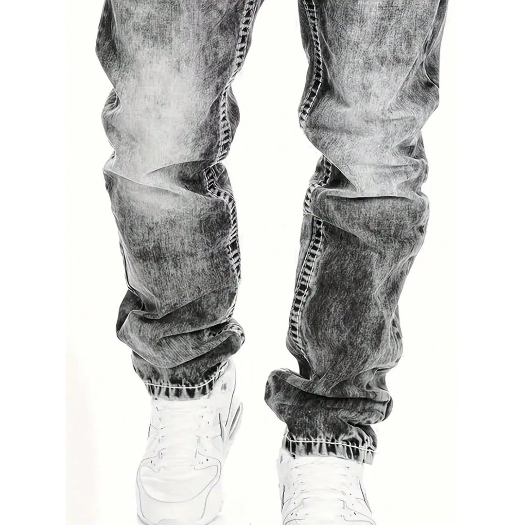 Jeans heren | Straight fit met vintage wassing