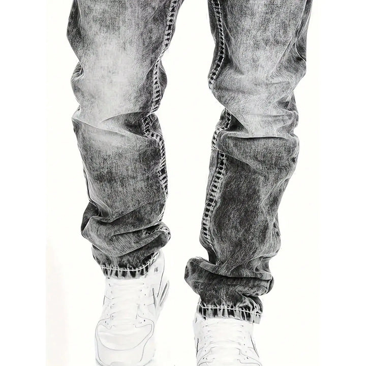 Jeans heren | Straight fit met vintage wassing