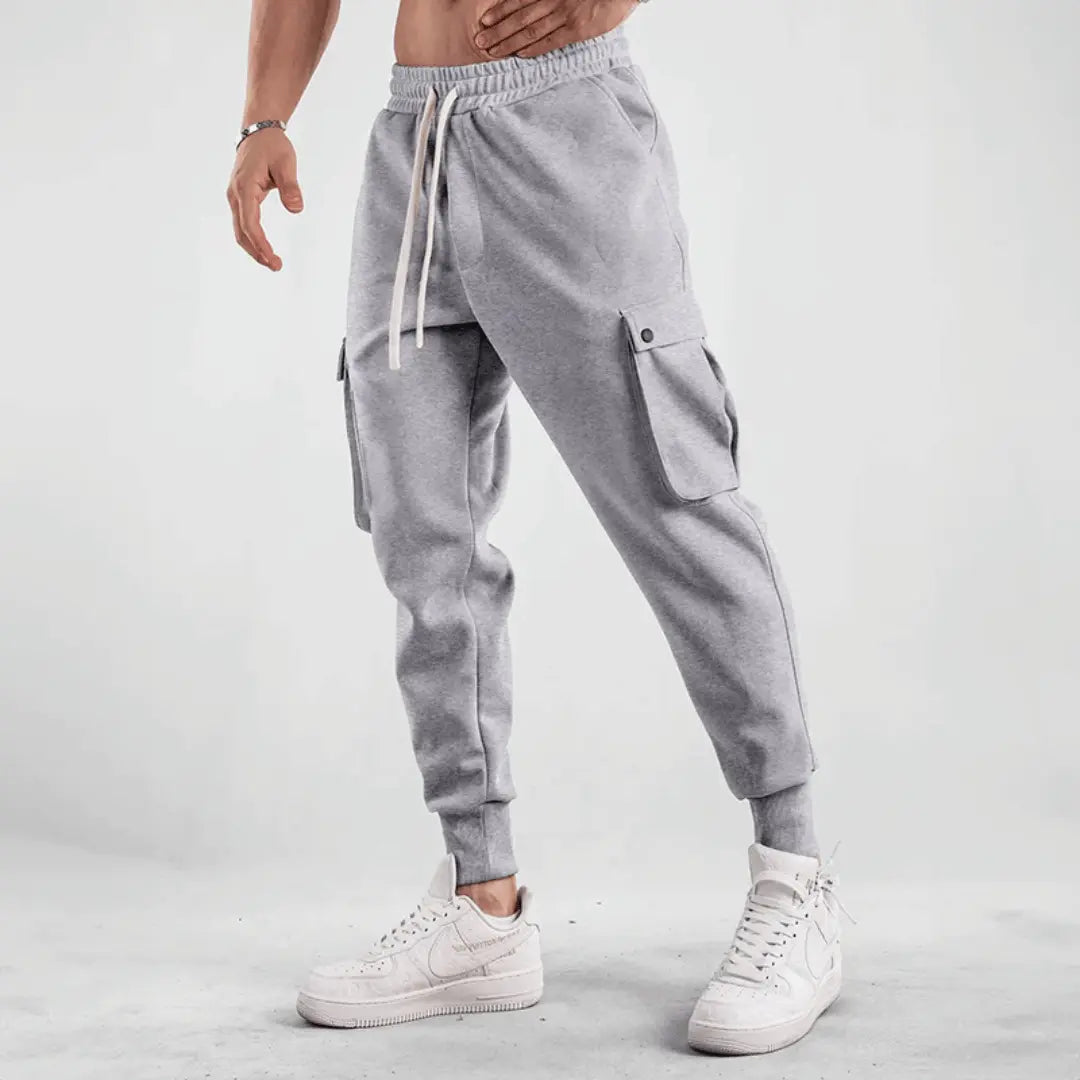 Joggingbroek heren | Cargo jogger met stretch en zakken