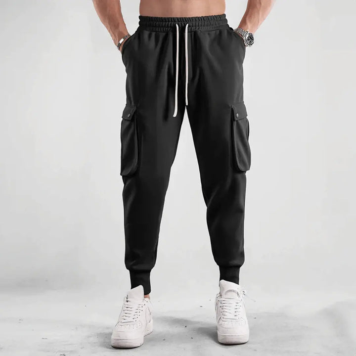 Joggingbroek heren | Cargo jogger met stretch en zakken