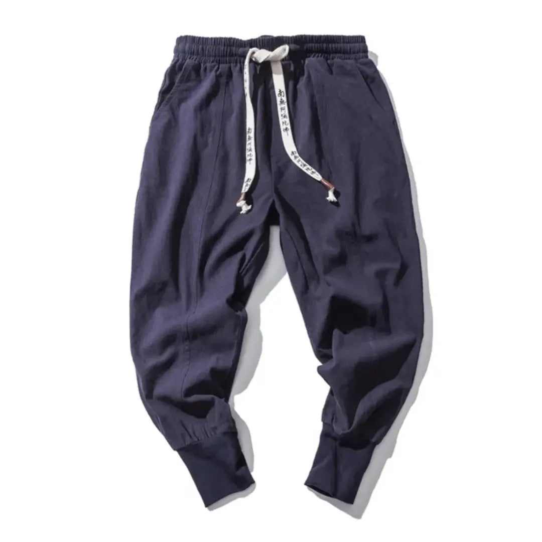 Joggingbroek heren | Japanse stijl jogger met elastische boorden