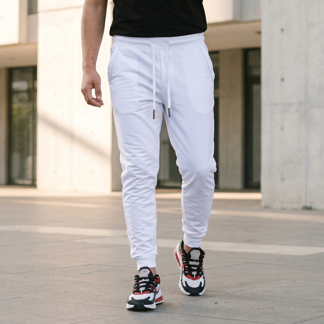 Joggingbroek heren | Slim fit joggingbroek met zakken