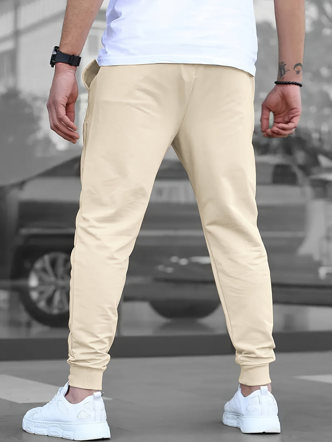 Joggingbroek heren | Slim fit joggingbroek met zakken
