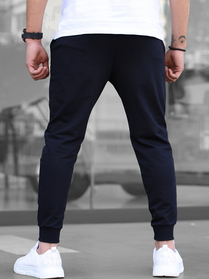 Joggingbroek heren | Slim fit joggingbroek met zakken