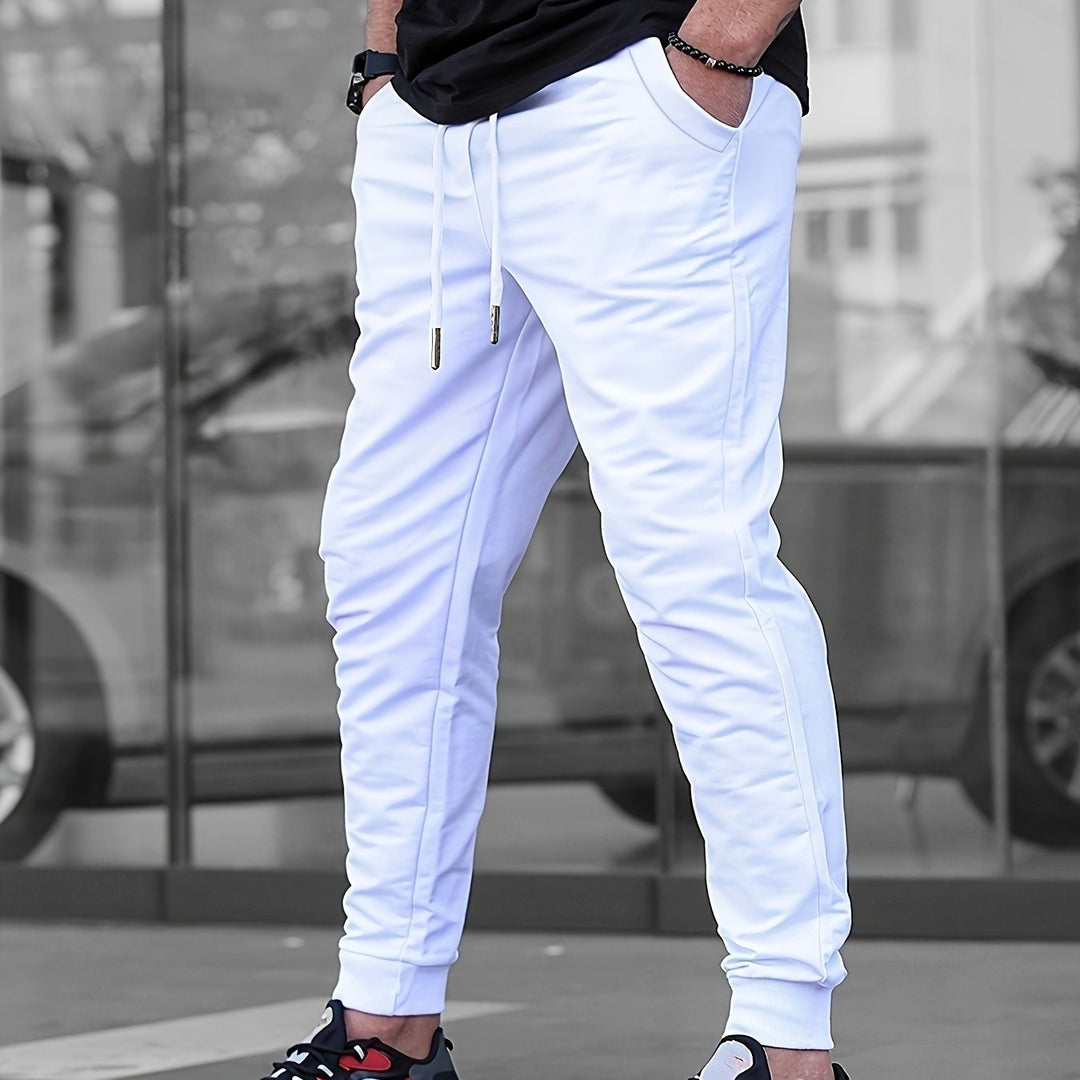 Joggingbroek heren | Slim fit joggingbroek met zakken