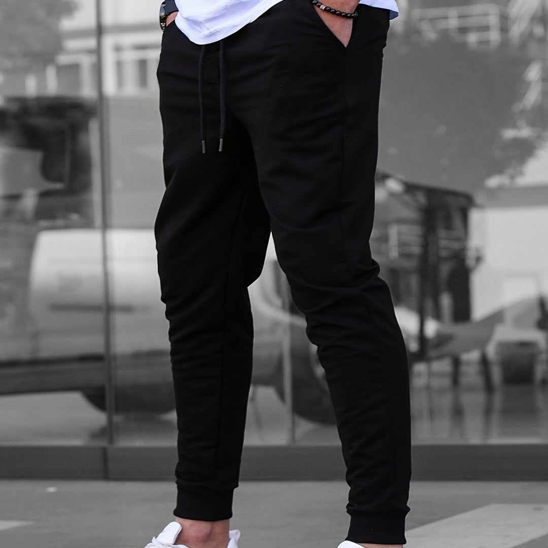 Joggingbroek heren | Slim fit joggingbroek met zakken