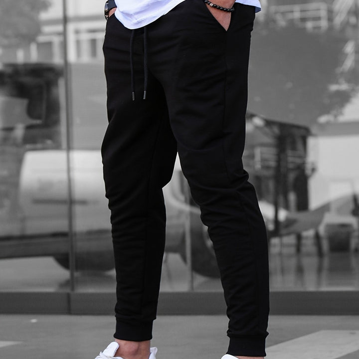 Joggingbroek heren | Slim fit joggingbroek met zakken