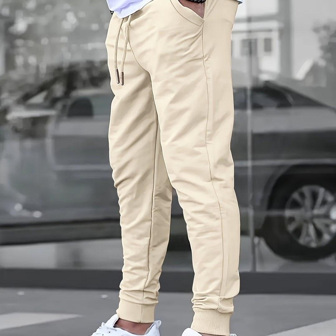 Joggingbroek heren | Slim fit joggingbroek met zakken