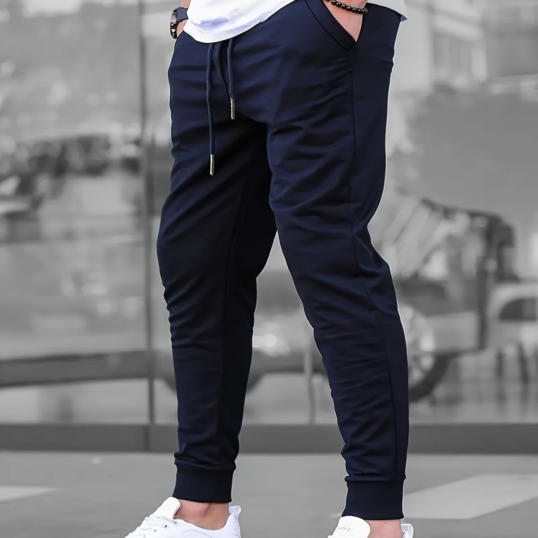 Joggingbroek heren | Slim fit joggingbroek met zakken