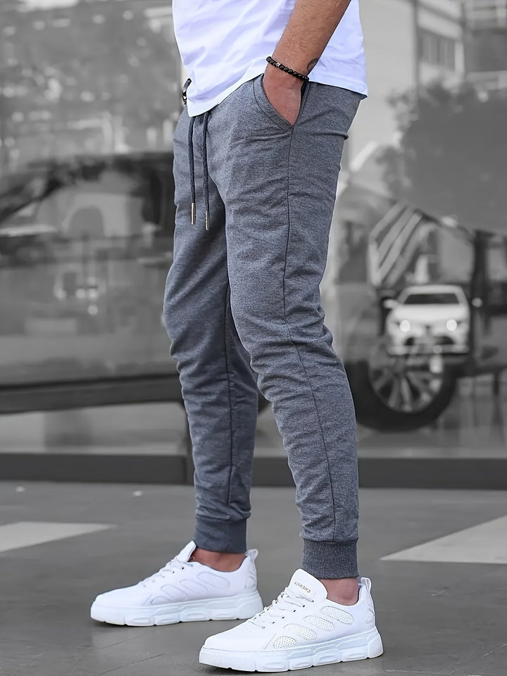 Joggingbroek heren | Slim fit joggingbroek met zakken