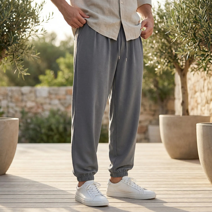 Joggingbroek heren | Tapered jogger met elastische boorden