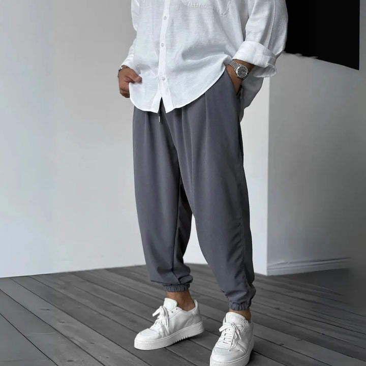 Joggingbroek heren | Tapered jogger met elastische boorden