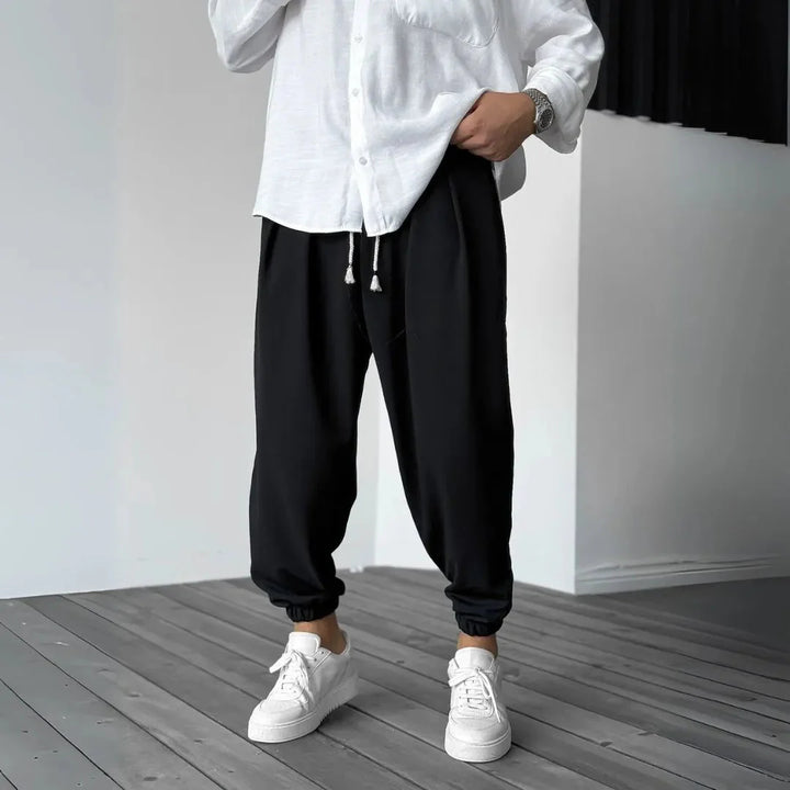 Joggingbroek heren | Tapered jogger met elastische boorden