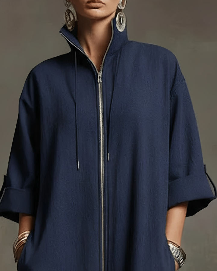 Jumpsuit dames | Oversized jumpsuit met rits en capuchon