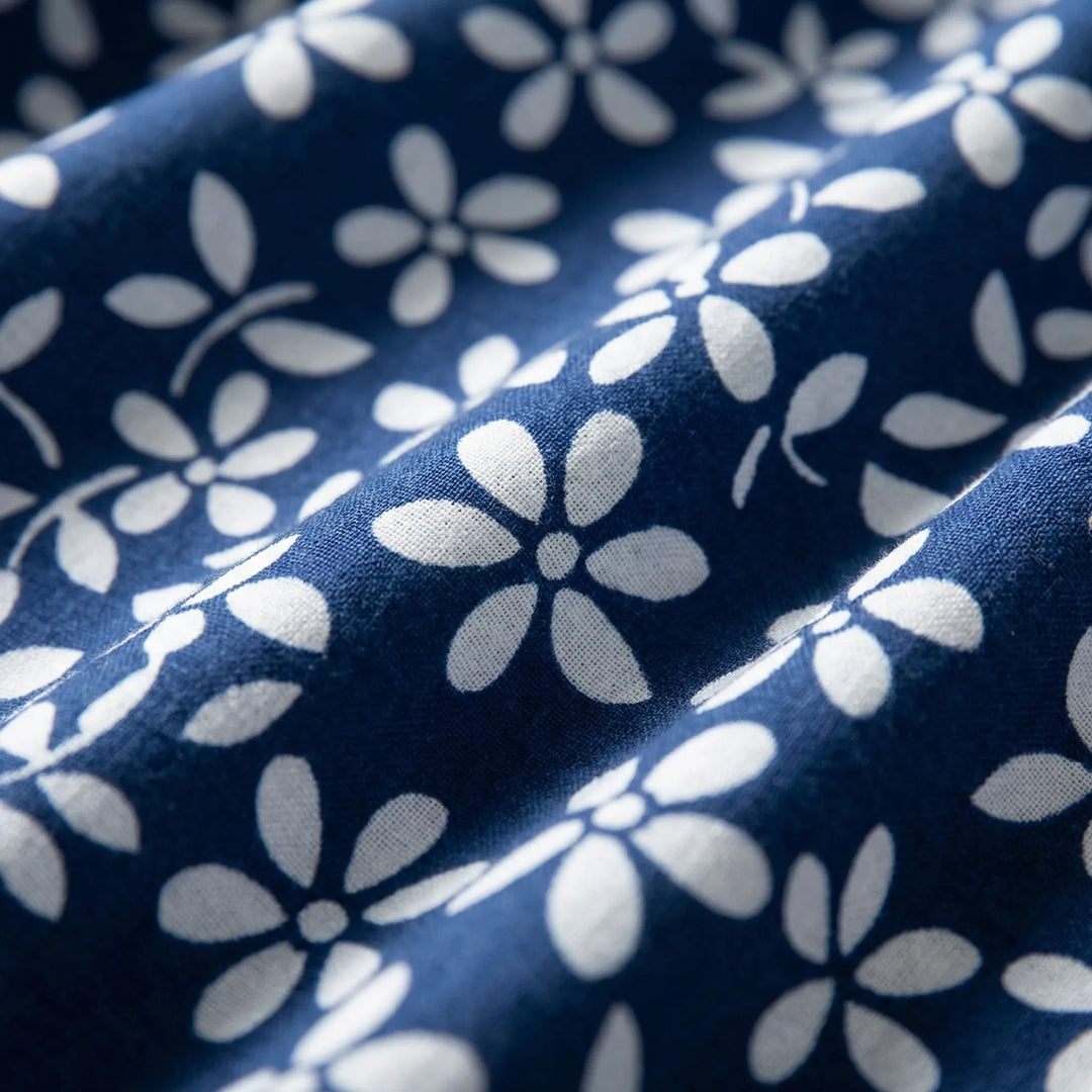 Jurk dames | Bloemen jurk met v hals en knopen