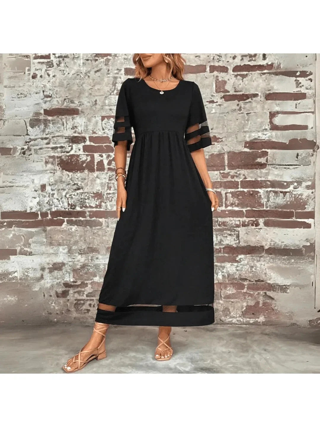 Jurk dames | Elegante jurk met flatterende taille