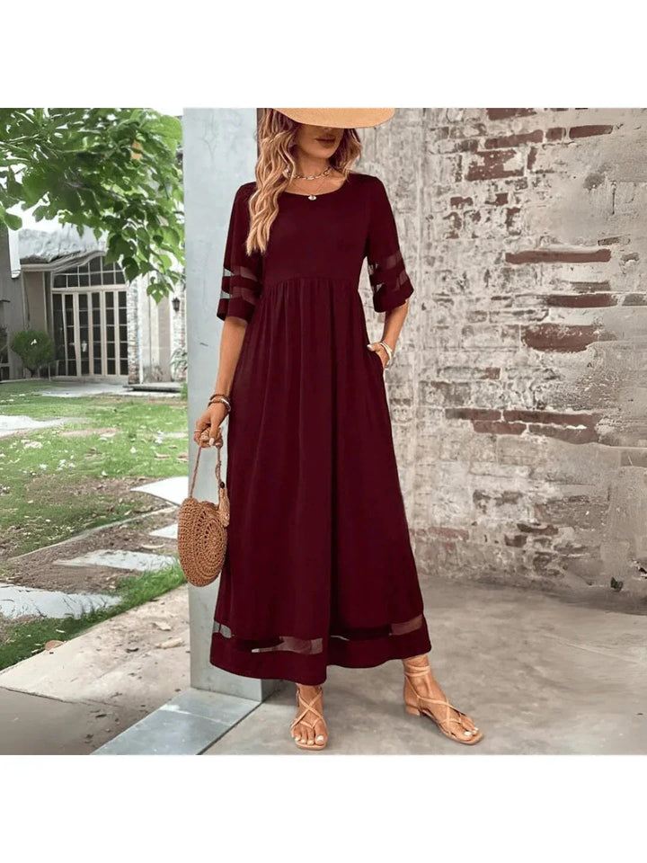 Jurk dames | Elegante jurk met flatterende taille