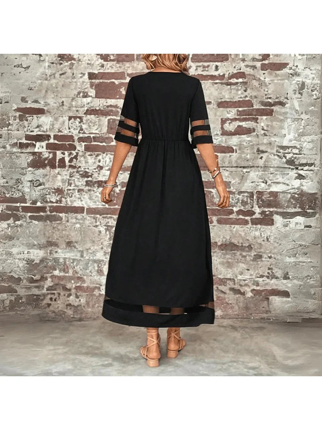 Jurk dames | Elegante jurk met flatterende taille