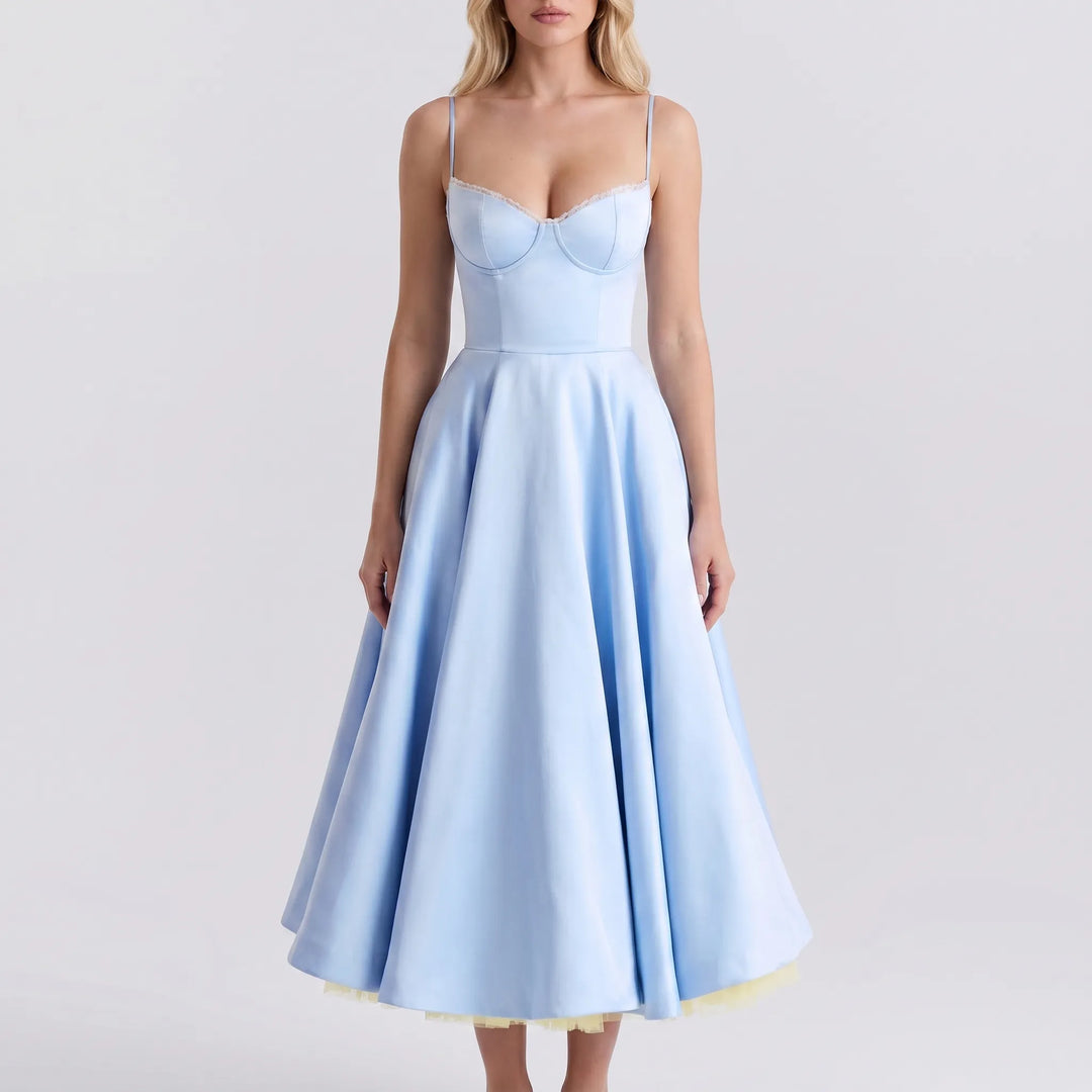 Jurk dames | Lange maxi jurk met elegante pasvorm