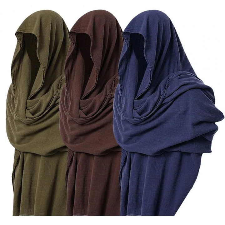 Cloak cape | Zwarte cape met capuchon unisex