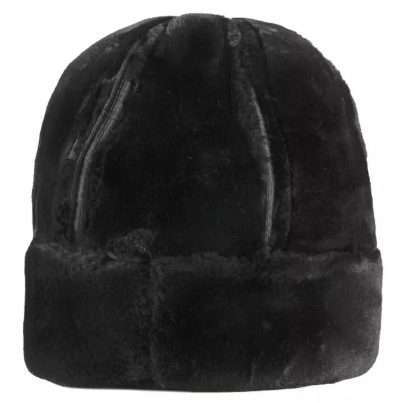 Russian Winter Cap | Heren bontmuts van faux leer met fleece