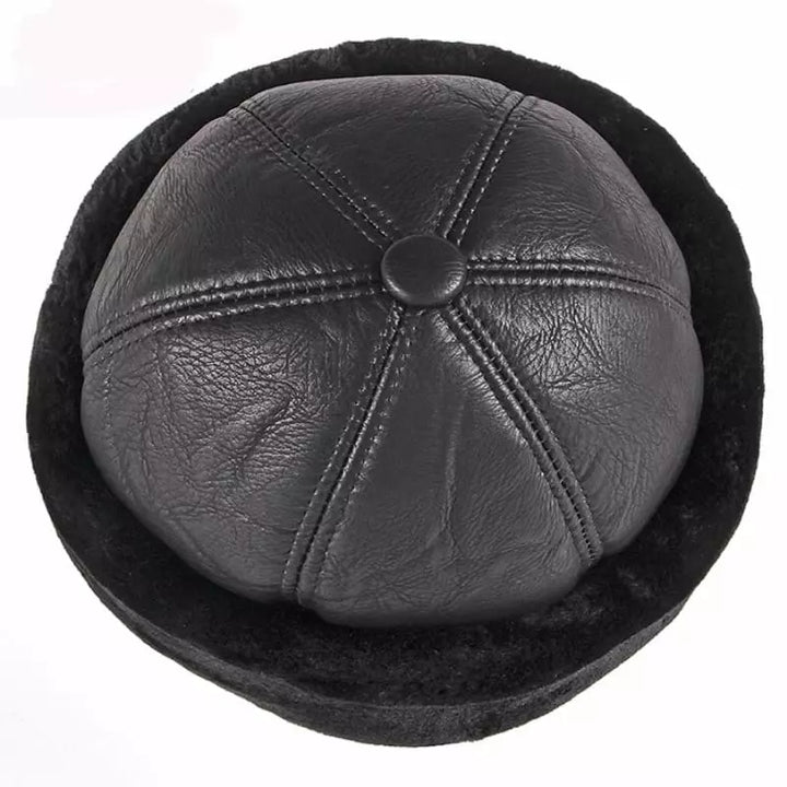 Russian Winter Cap | Heren bontmuts van faux leer met fleece