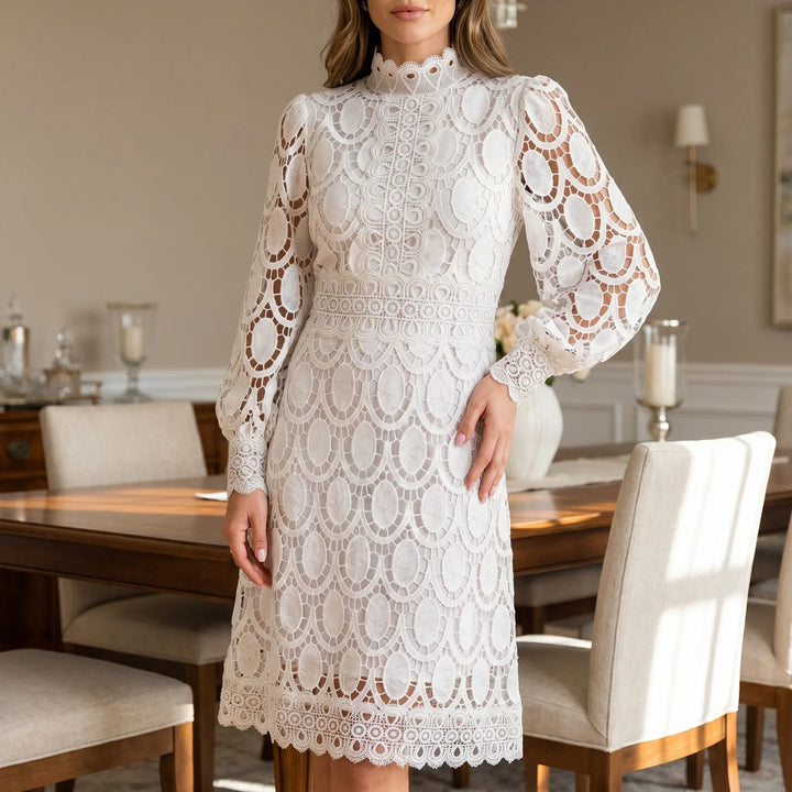 Kanten jurk dames | Elegante jurk 