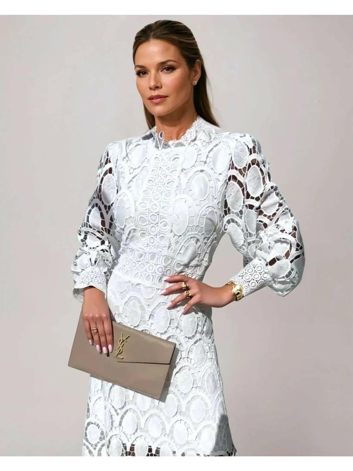 Kanten jurk dames | Elegante jurk 