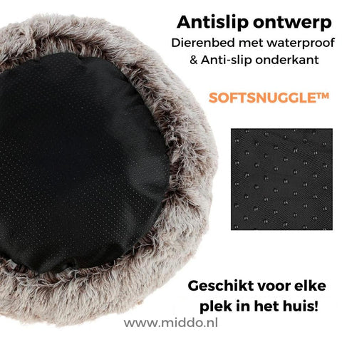 Kattenmand | Zachte pluche katten grot met hoge rand