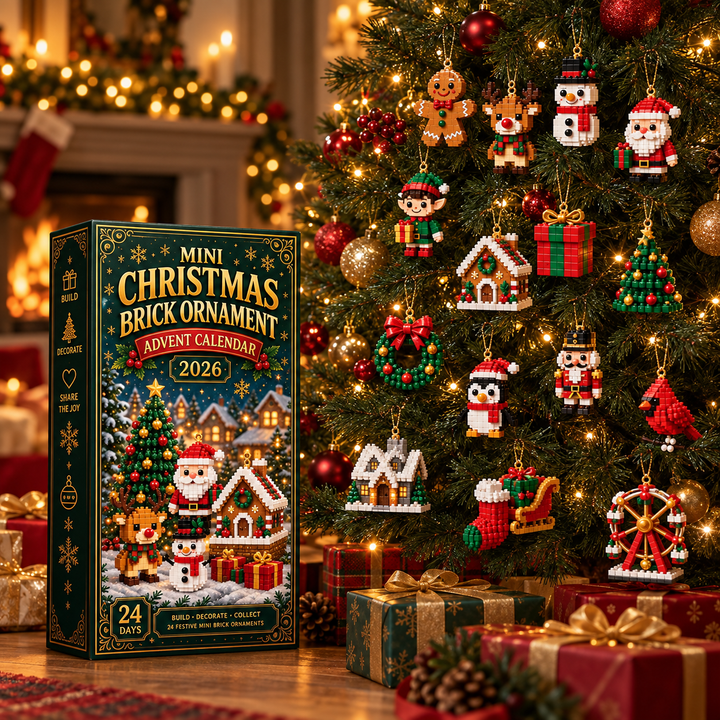 Kerst adventskalender | 24 kerstfiguren van bouwsteentjes