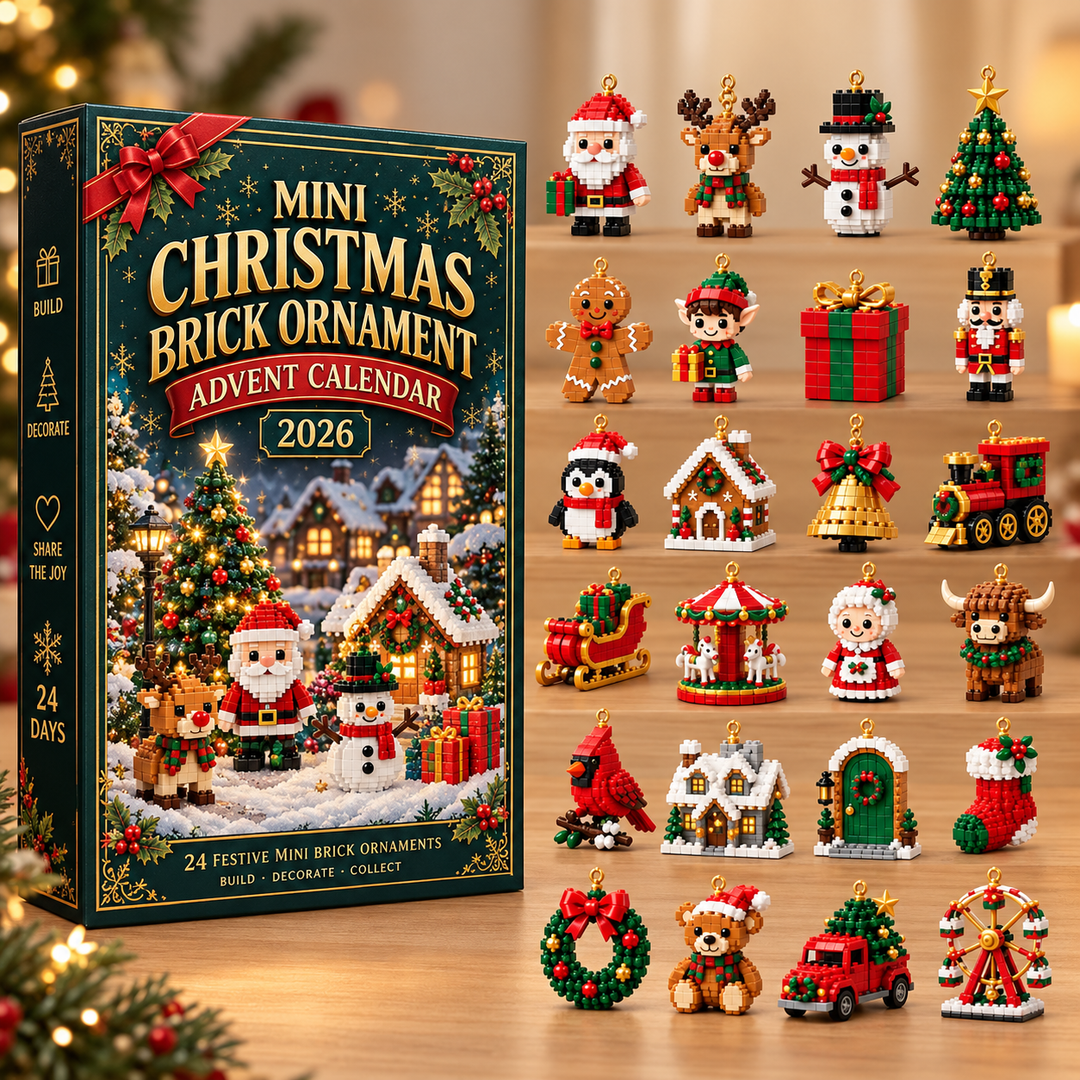Kerst adventskalender | 24 kerstfiguren van bouwsteentjes