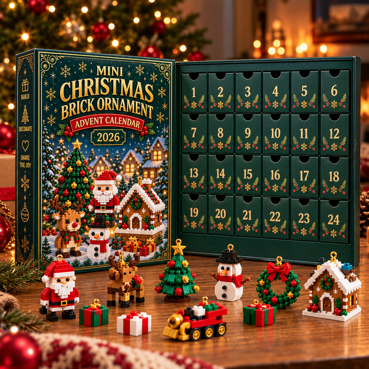 Kerst adventskalender | 24 kerstfiguren van bouwsteentjes